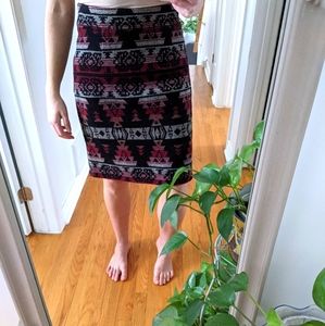 Anthropologie Flannel Skirt